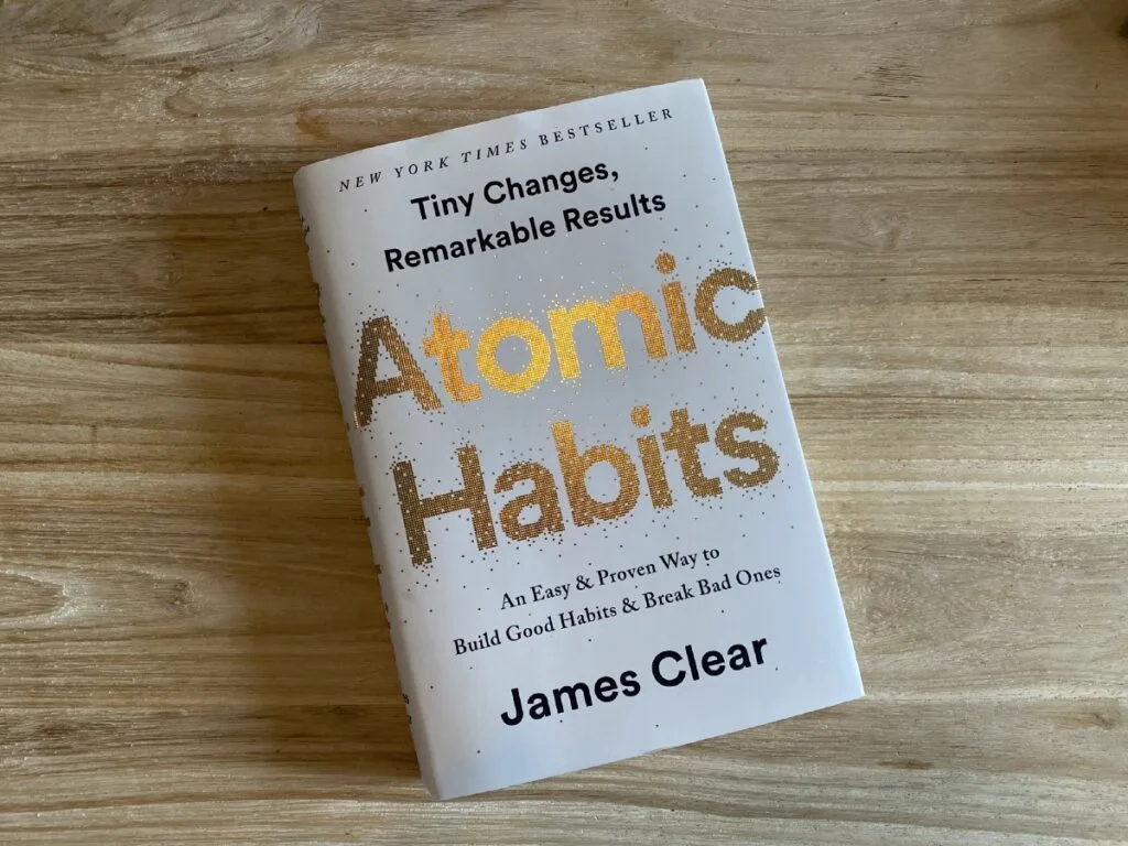 Atomic Habits book by James Clear – habit-building for life change”