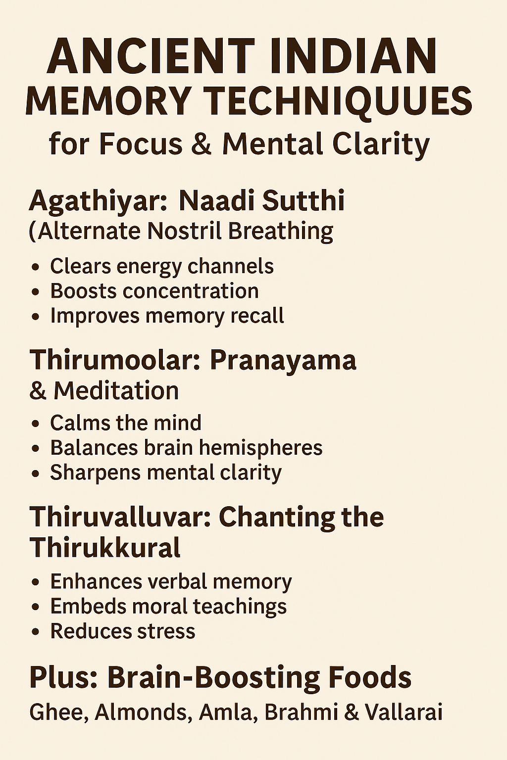 ancient Indian Memory Technics