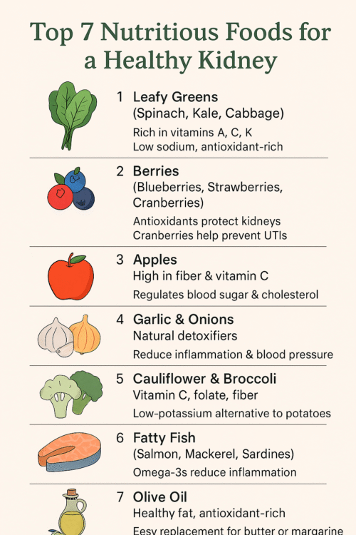 The Best nutritious food for healthy kidney