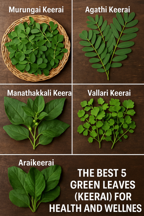 You are currently viewing The Best 5 Green Leaves (Keerai) for Health and Wellness