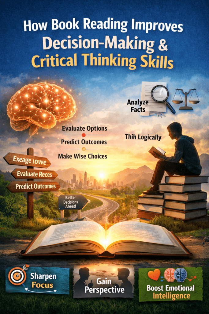 How Book Reading Improves Decision-Making and Critical Thinking Skills
