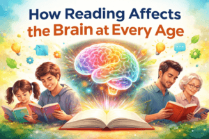 "How reading affects the brain through neuroplasticity at different ages"