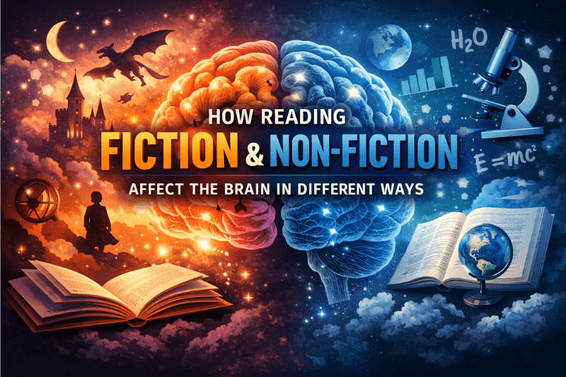 You are currently viewing How Reading Fiction and Non-Fiction Affect the Brain in Different Ways