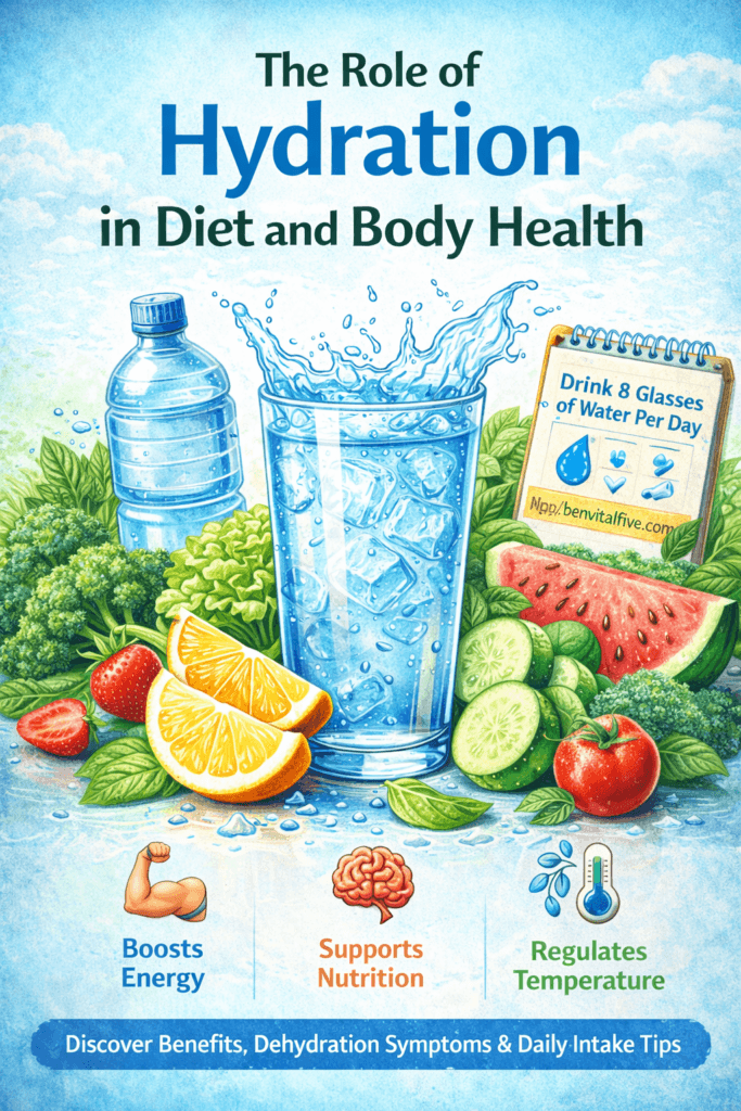 The Role of Hydration in Diet and Body Health