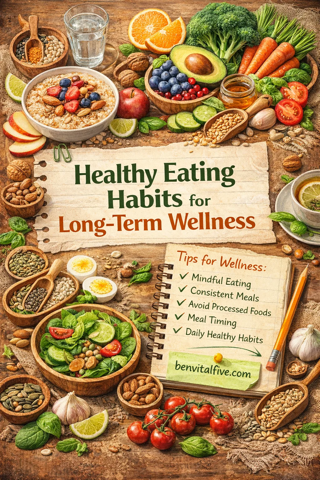 10 Science-Backed Eating Habits for Long-Term Wellness A guide to disease prevention through mindful nutrition and metabolic health.