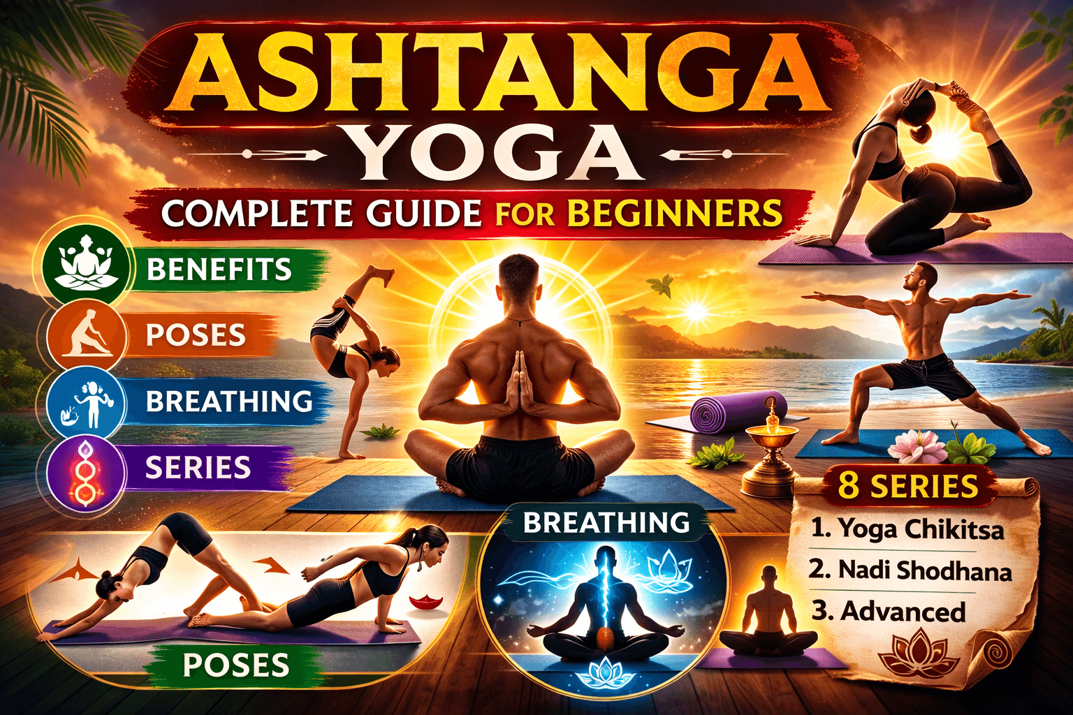 Ashtanga Yoga: A Complete Guide for Strength, Discipline, and Mind-Body Balance