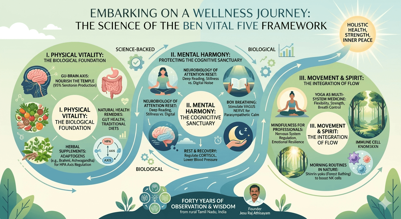 Embarking on a Wellness Journey: The Science of the BenVitalFive Framework