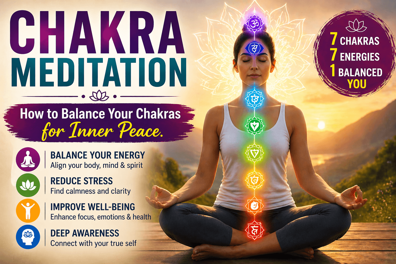 Chakra Meditation: How to Balance Your Chakras for Inner Peace.