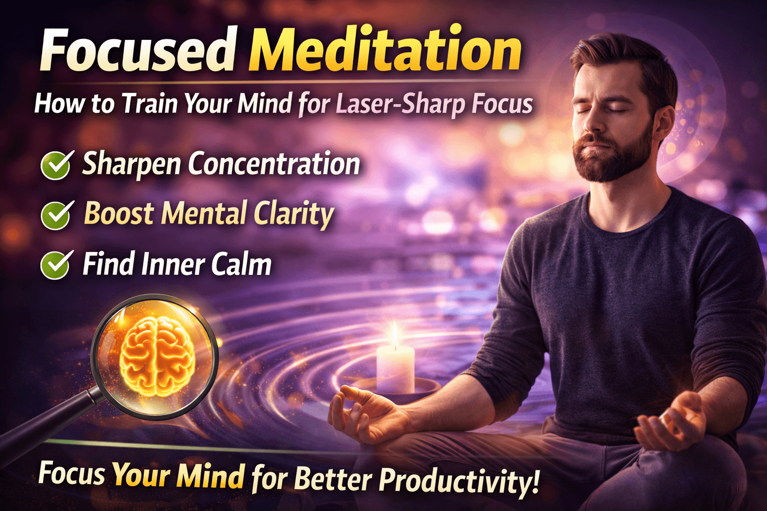 You are currently viewing Focused Meditation: How to Train Your Mind for Laser-Sharp Focus