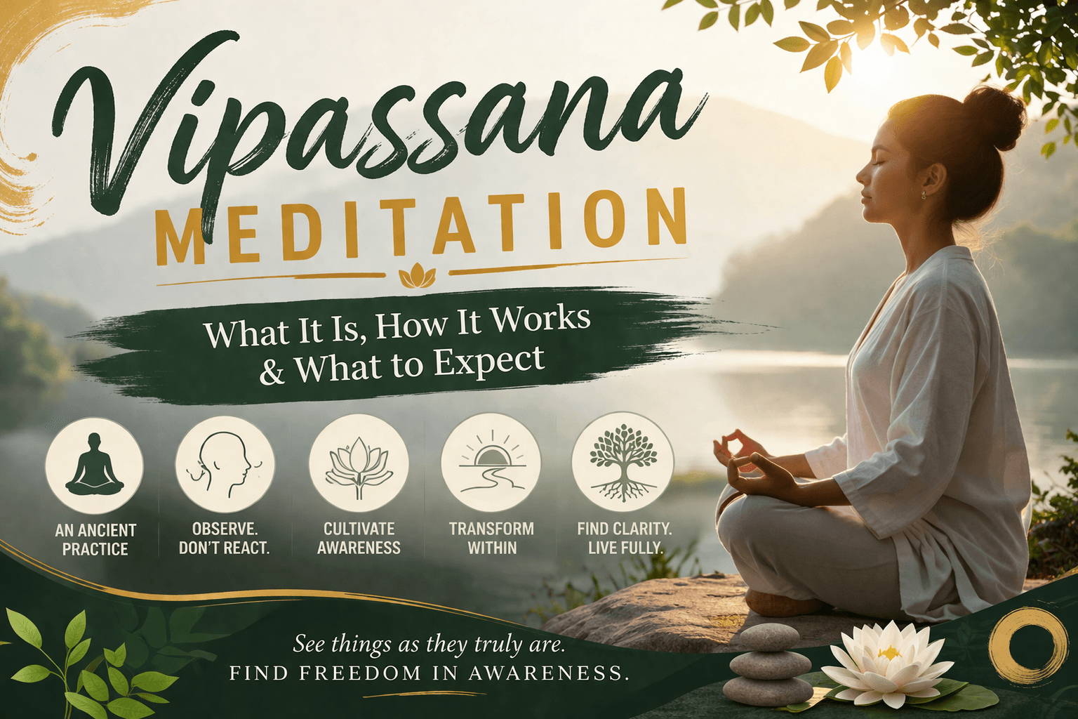 Vipassana Meditation: What It Is, How It Works & What to Expect