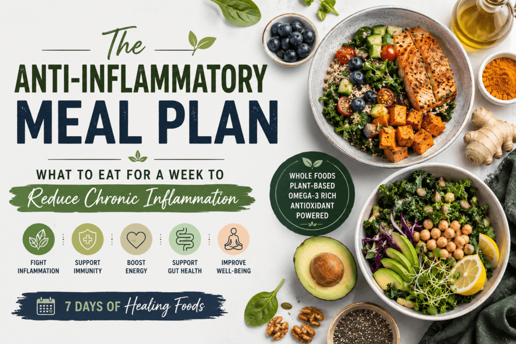 The Anti-Inflammatory Meal Plan: What to Eat for a Week to Reduce Chronic Inflammation