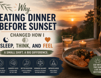 Eating Dinner Before Sunset: Benefits for Sleep, Digestion & Energy