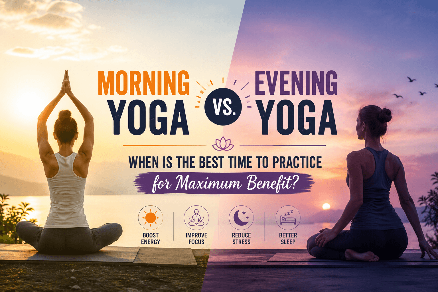 Morning Yoga vs. Evening Yoga: When Is the Best Time to Practice for Maximum Benefit?