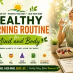Healthy morning routine for well-being