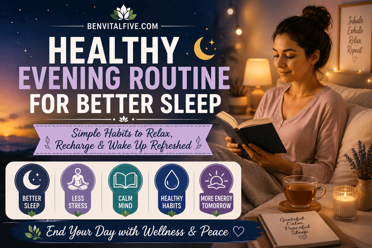 You are currently viewing Healthy Evening Routine for Better Sleep and Wellness