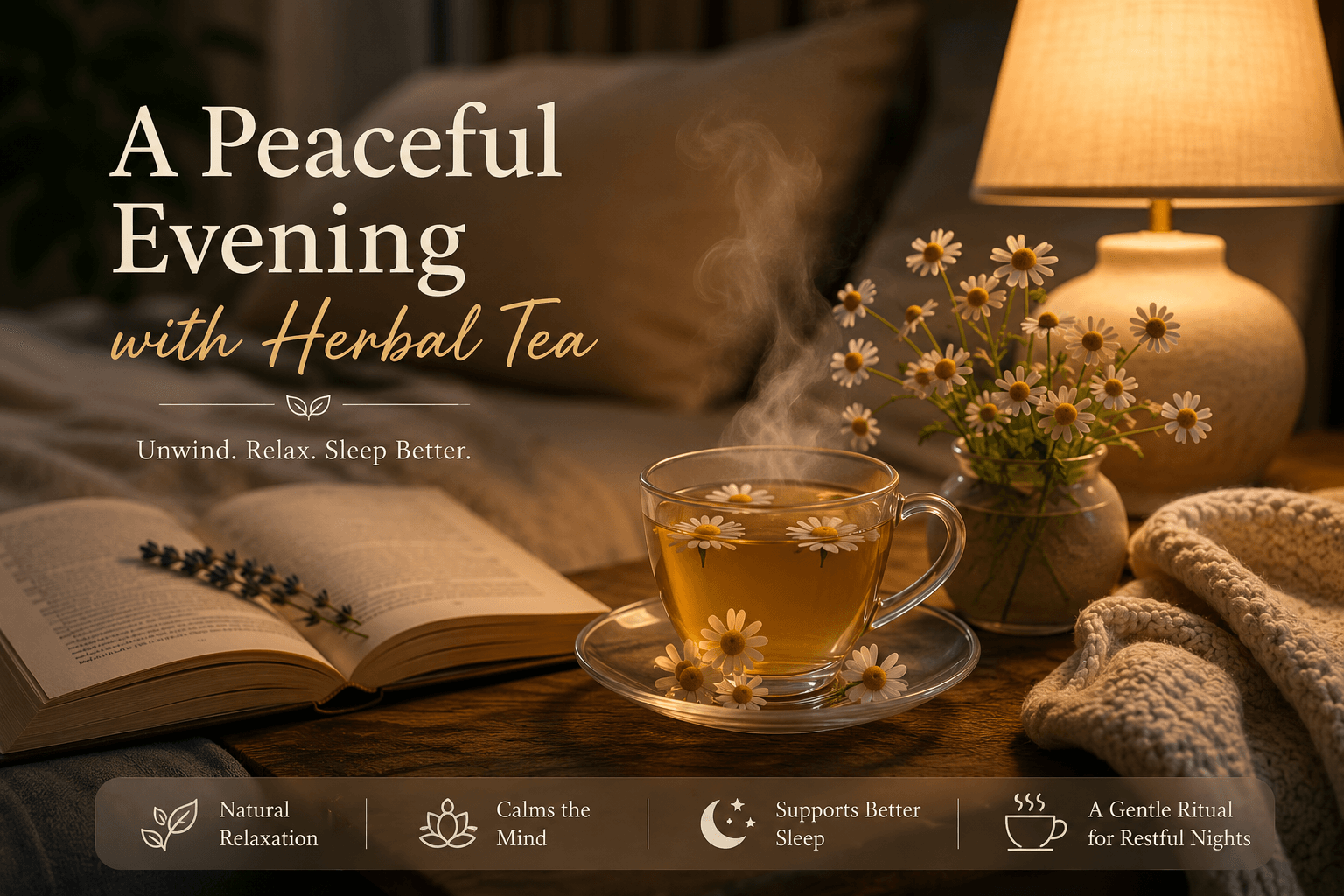 Herbal tea for better sleep