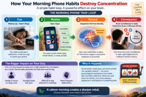 Morning habits that destroy concentration